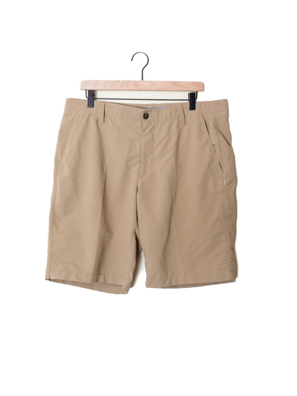 Under Armour Matchplay Khaki Tan Performance Golf Shorts